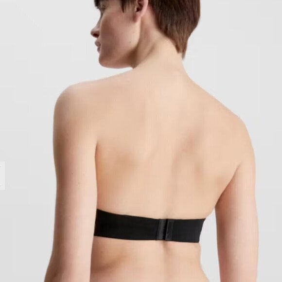 NWT Calvin Klein Strapless Push-Up Bra Black 32D - Picture 3 of 14